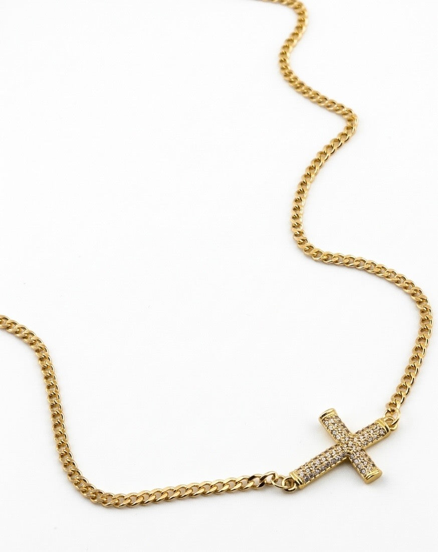 Luxe Faith Cross Necklace