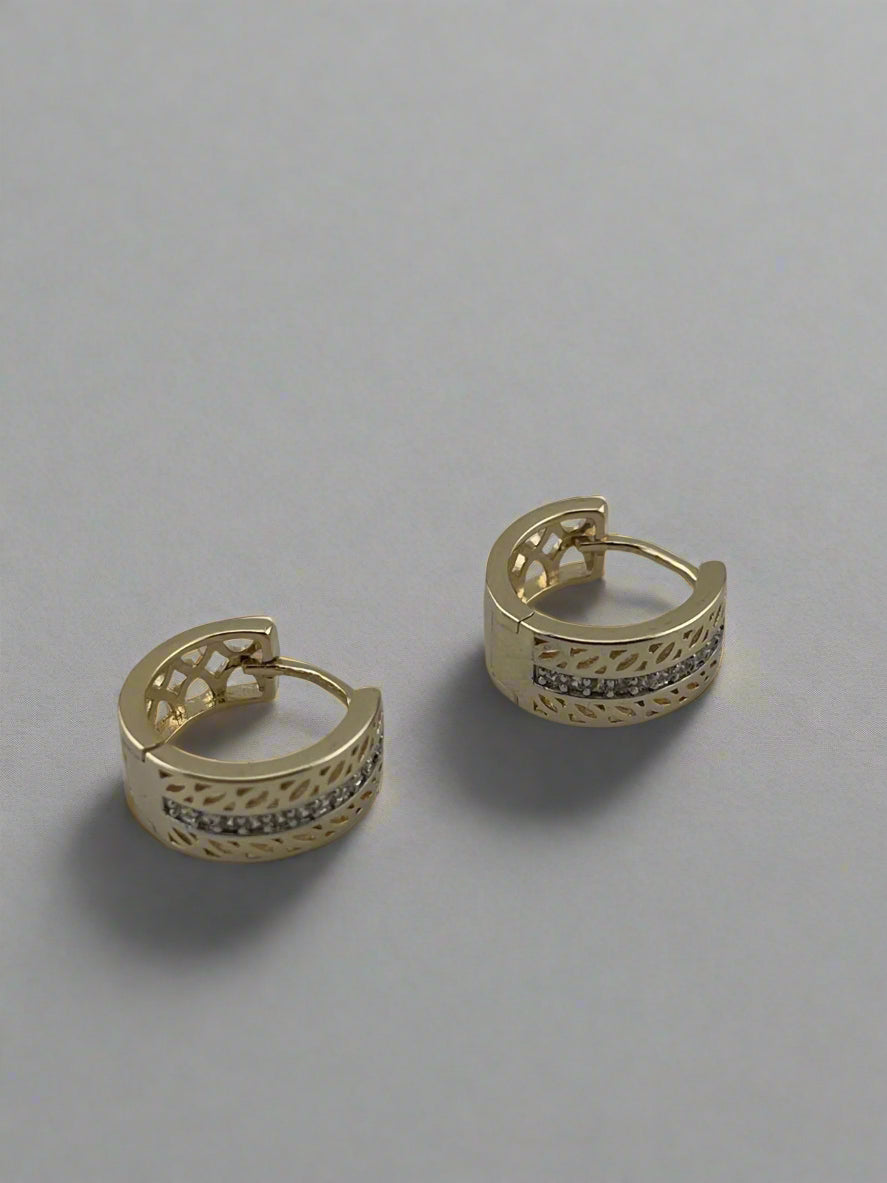 Charming Sparkle Gold-Filled Hoops
