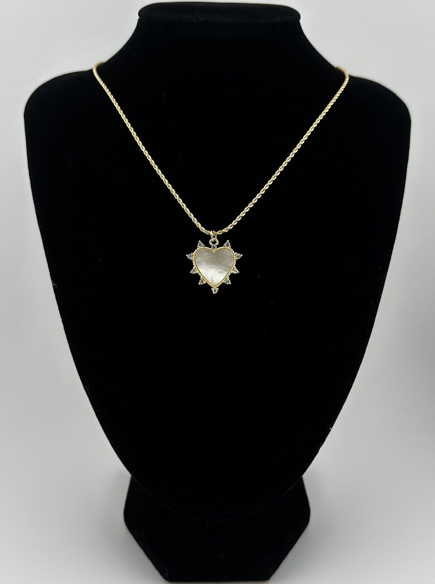 Heart mother of pearls -