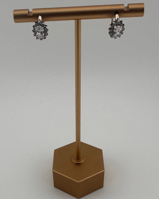 Sunburst Frame Stud Earrings