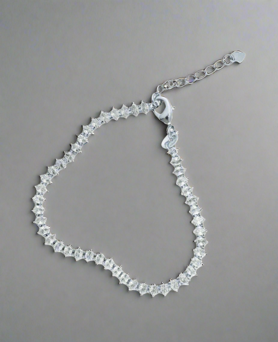 5mm Marquise CZ Tennis Bracelet