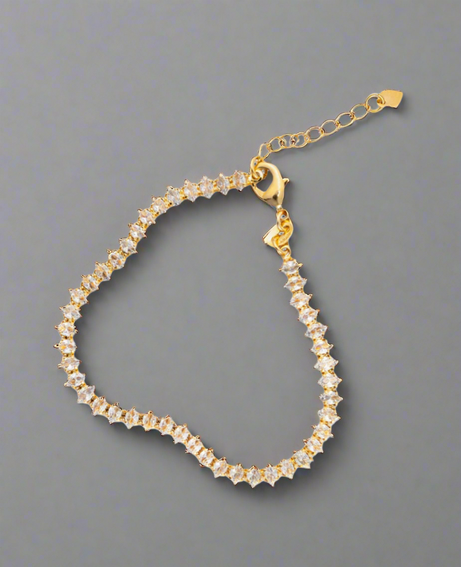 5mm Marquise CZ Tennis Bracelet