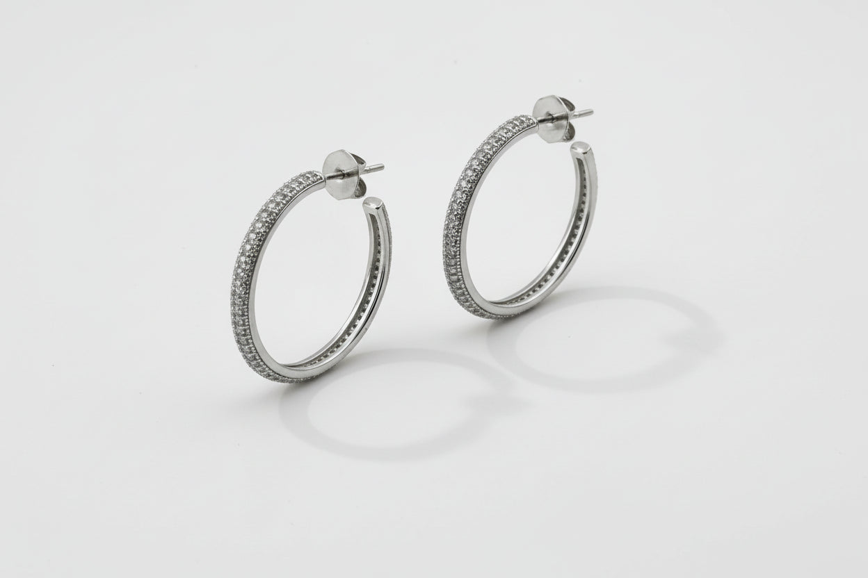 Hoops with CZ