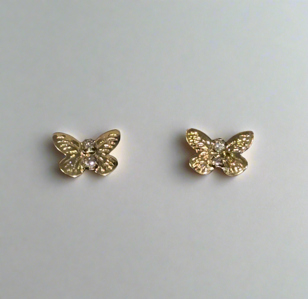Golden Flutter Studs