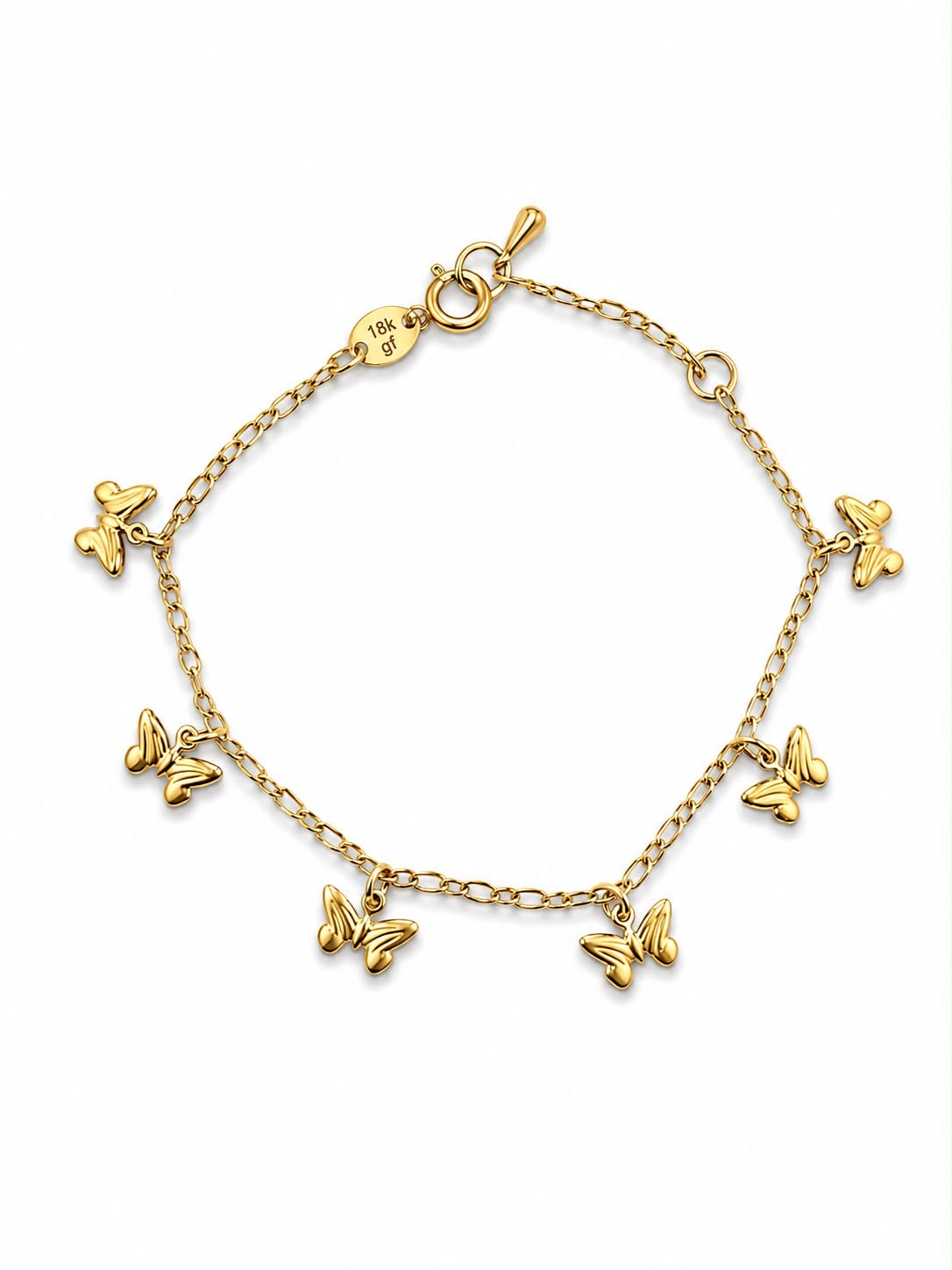 Butterfly Charm Fringe Bracelet