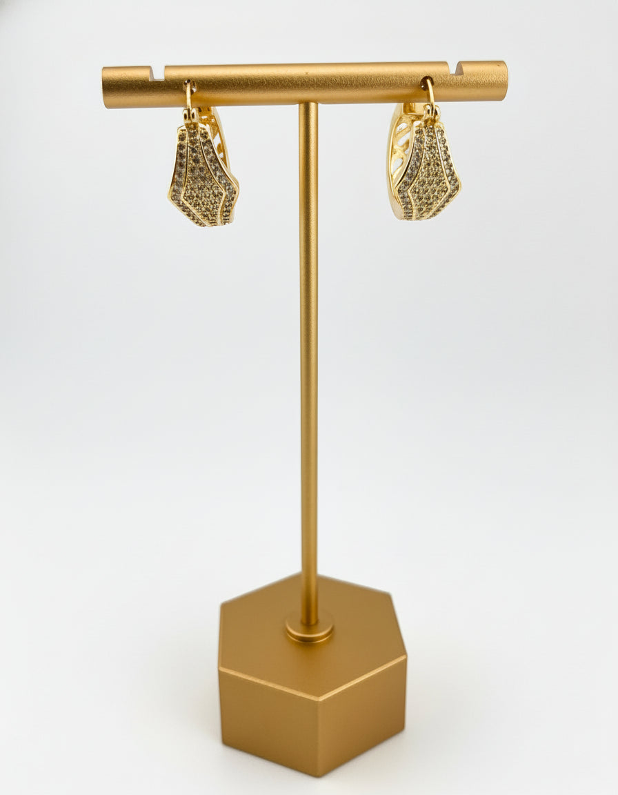 Golden Whispers Hoop Earrings