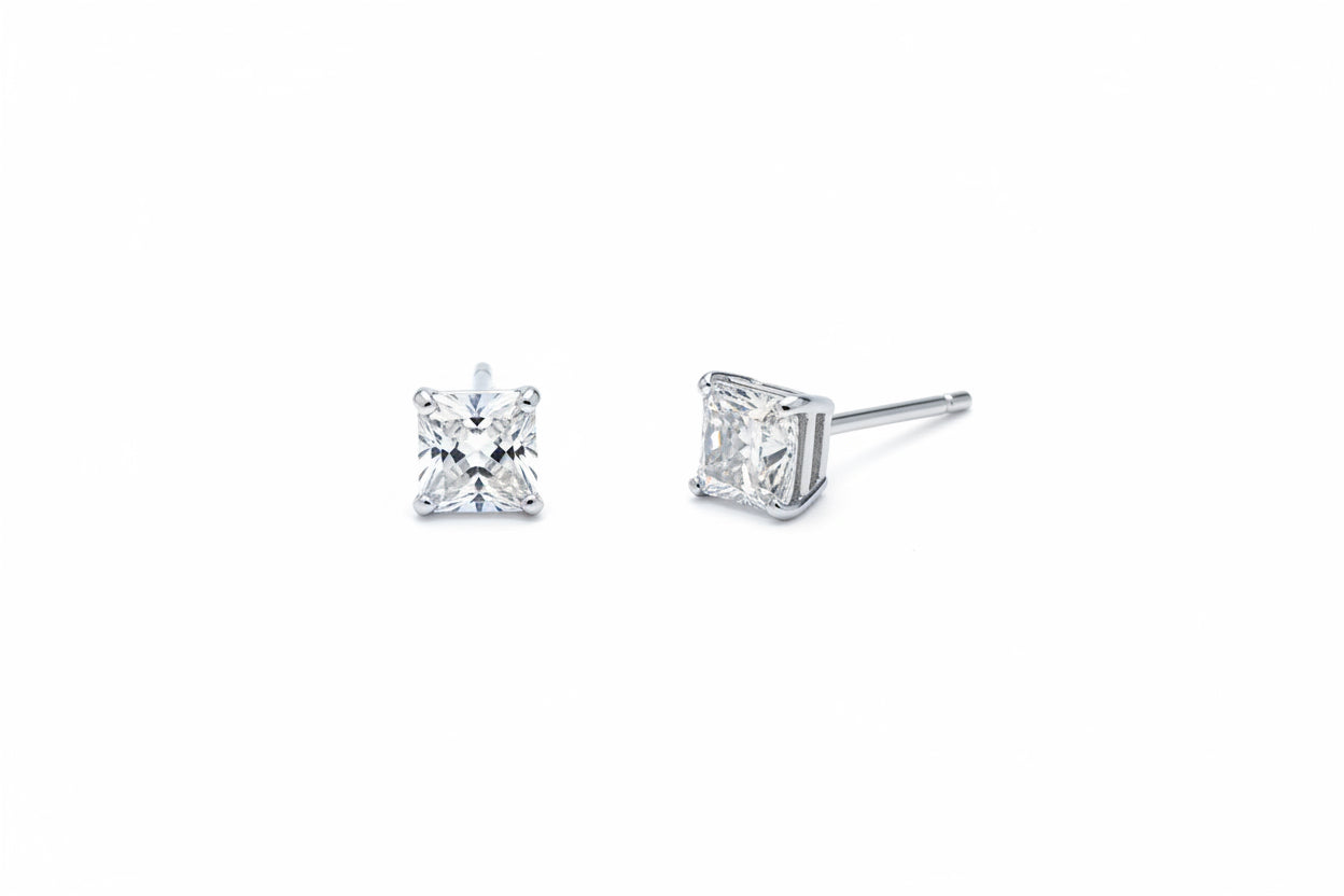 silver stud square