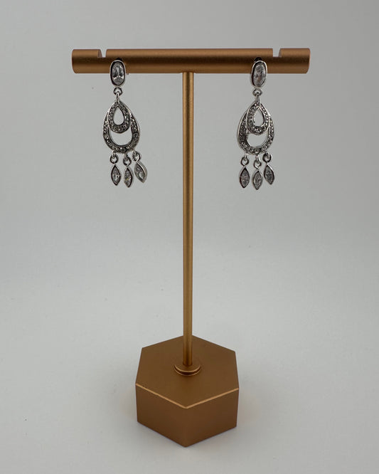Chandelier Earrings with CZ