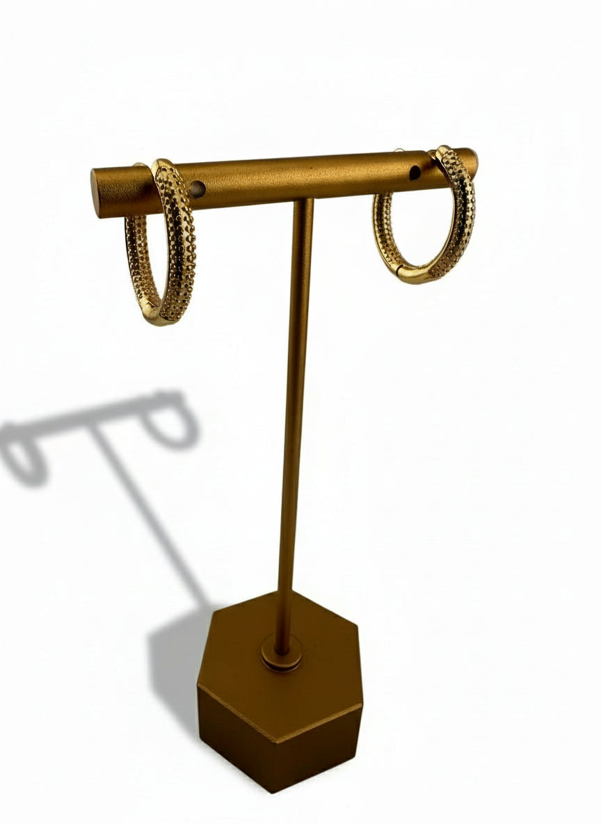 Golden Classic 18K Hoops