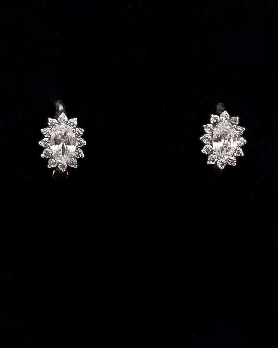 Sunburst Frame Stud Earrings