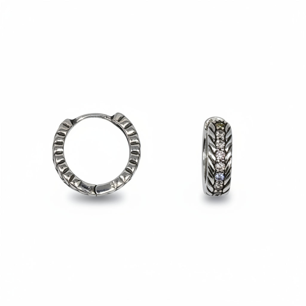 Silver small hoops