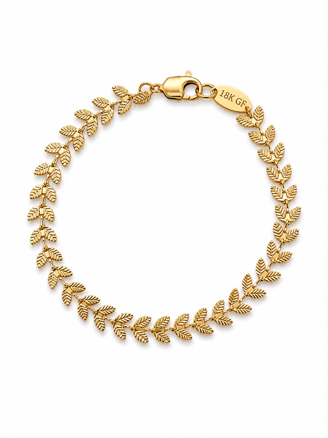 Laurel Leaf Wreath Chain Bracelet