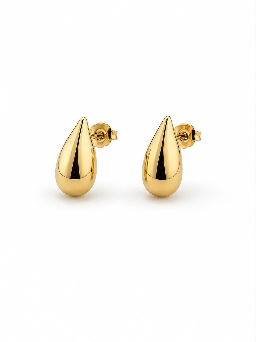 The Minimalist Molten Teardrop Stud Earrings