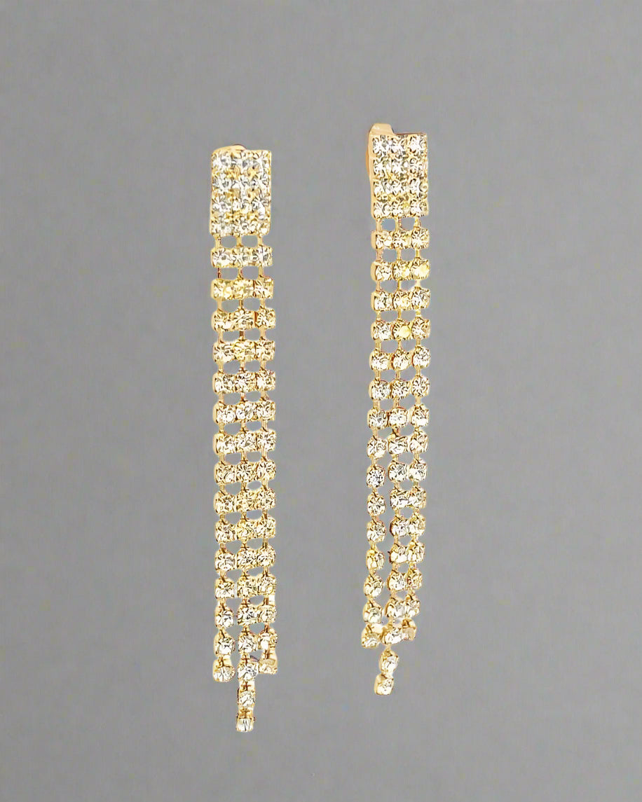 Golden Drop Spark Earrings