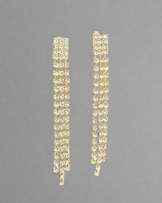 Golden Drop Spark Earrings