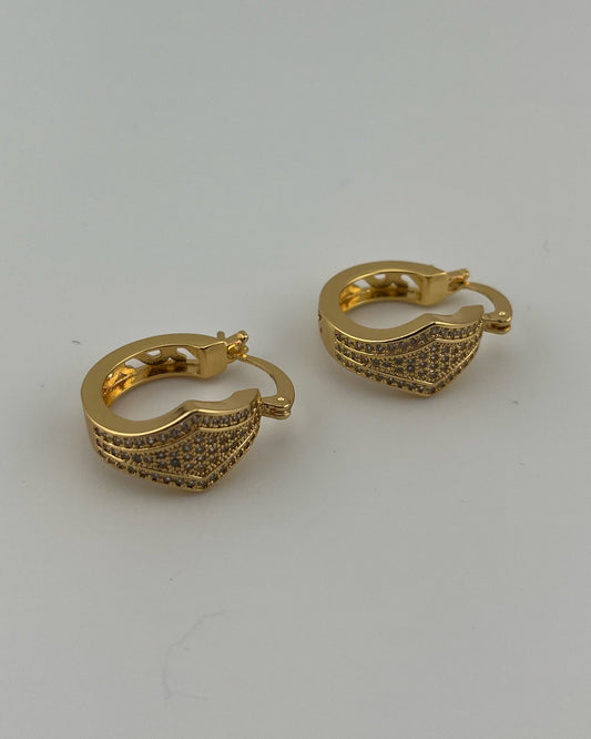 Golden Whispers Hoop Earrings