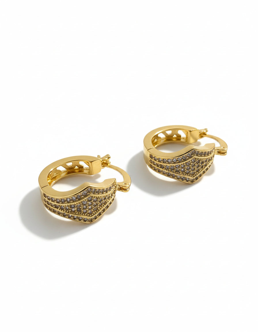Golden Whispers Hoop Earrings