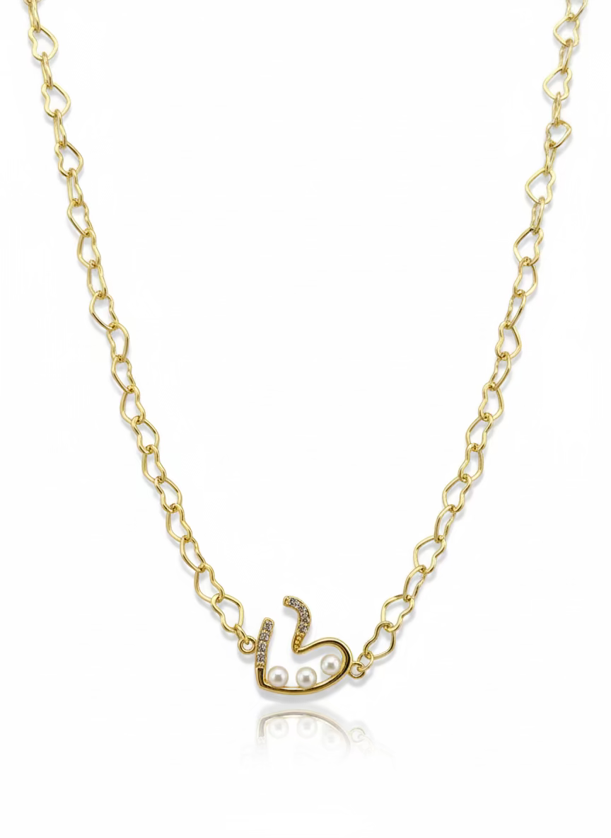 Pearl Heart Necklace