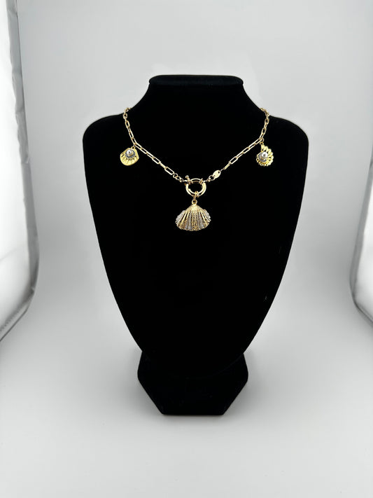 Triple Seashell Necklace