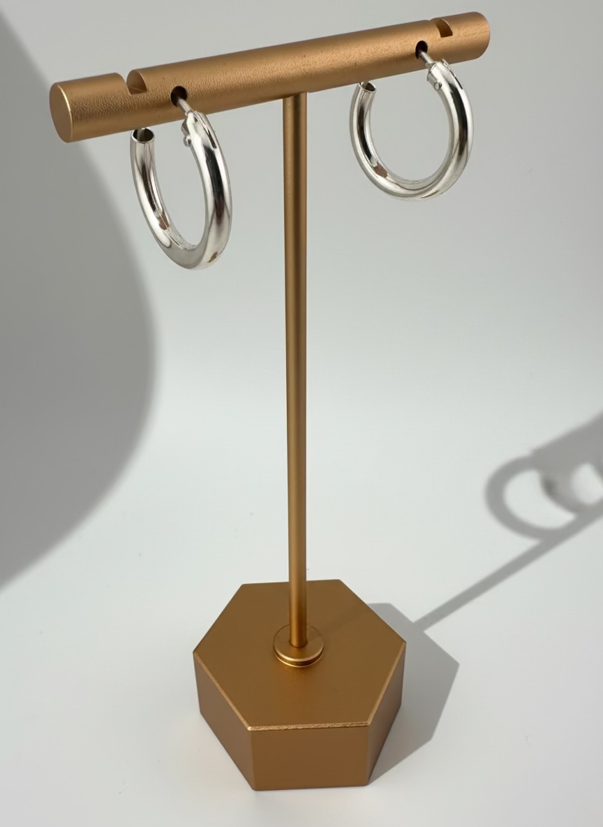 Medium size Plain Hoops