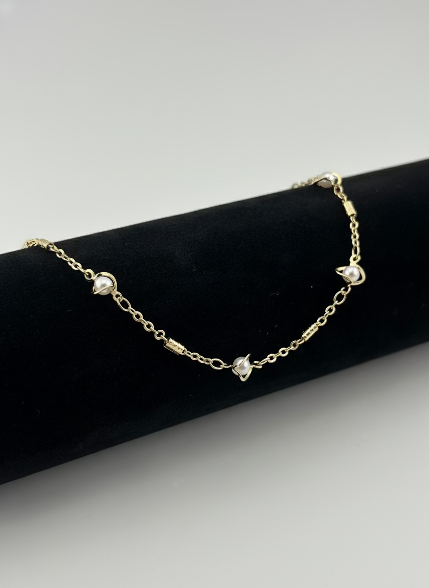 Seaside Pearls Anklet