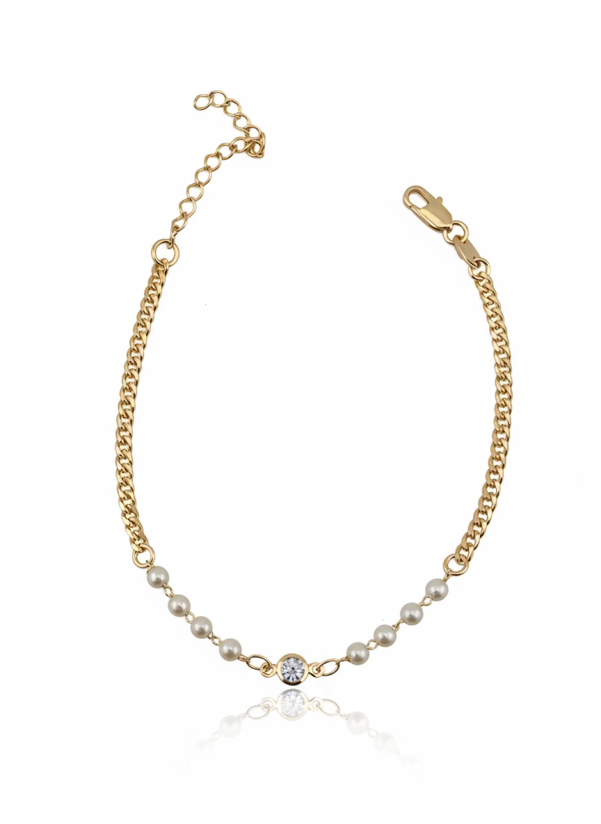 Golden Luxe Pearl Bracelet