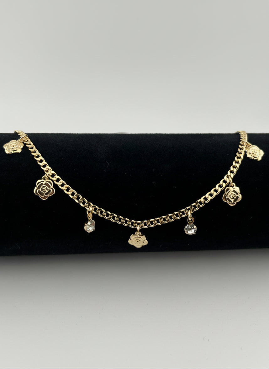 Blushing Rose Anklet