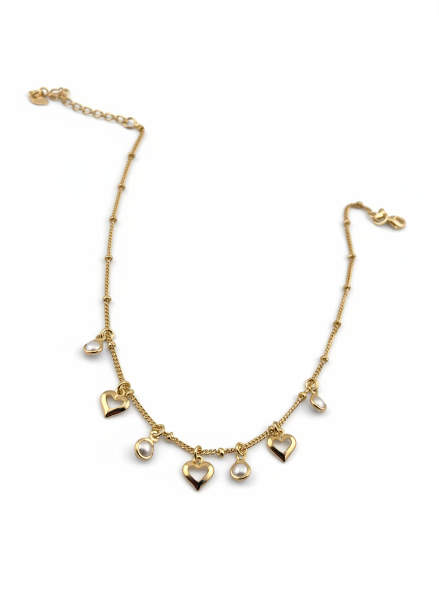 Golden Love Anklet