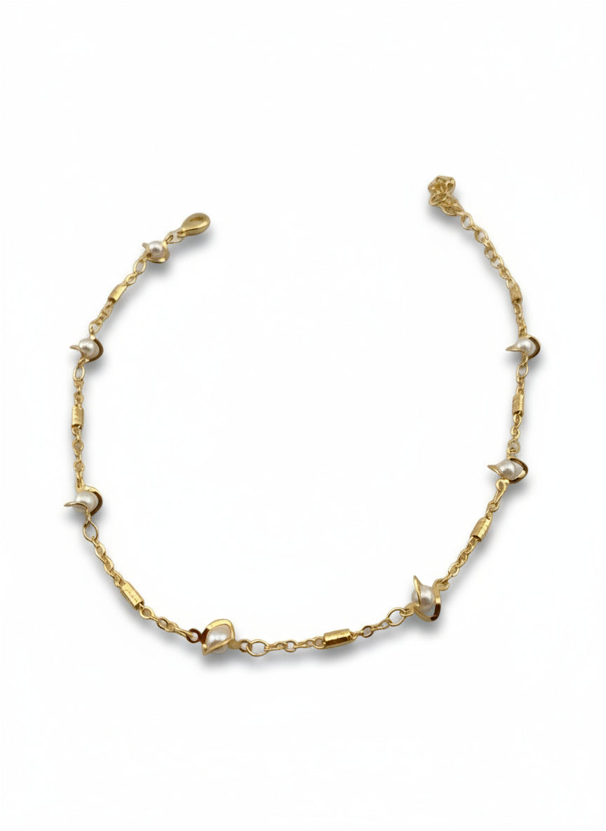 Seaside Pearls Anklet