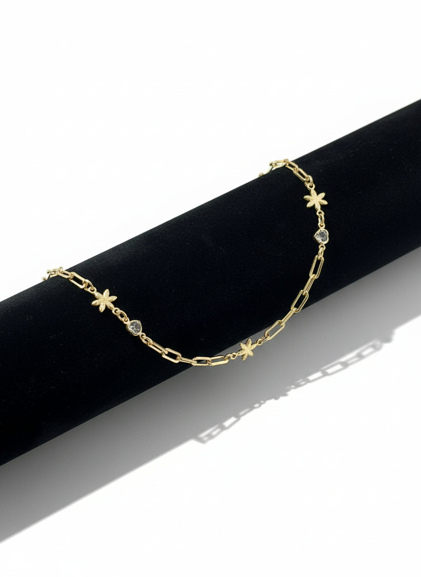 Floral Glow Anklet