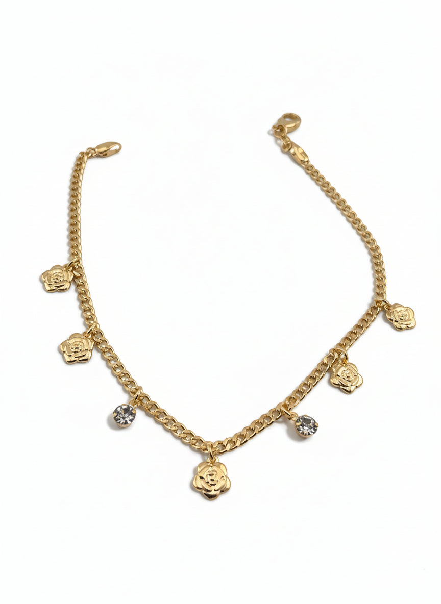 Blushing Rose Anklet