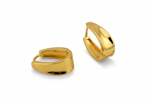 Chunky Petite Oval Hoops
