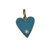 GFC -061 ( color hearts with a cz stone)