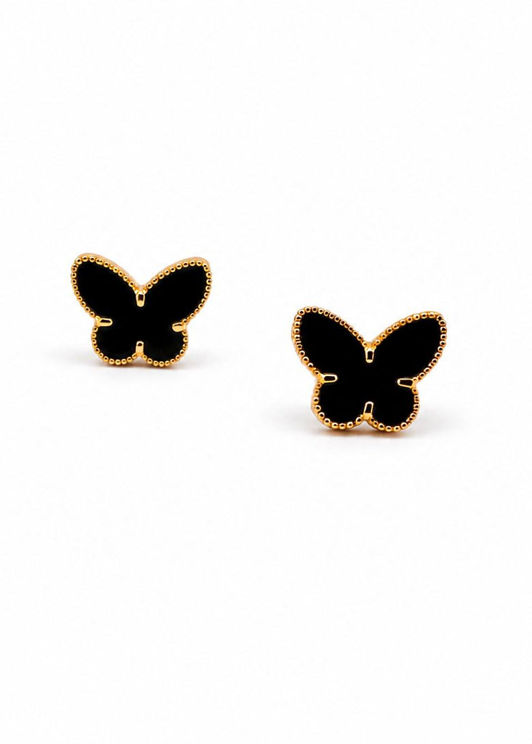 Butterfly shaped stud earring