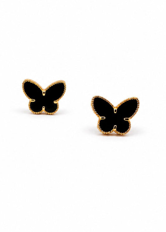 Butterfly shaped stud earring