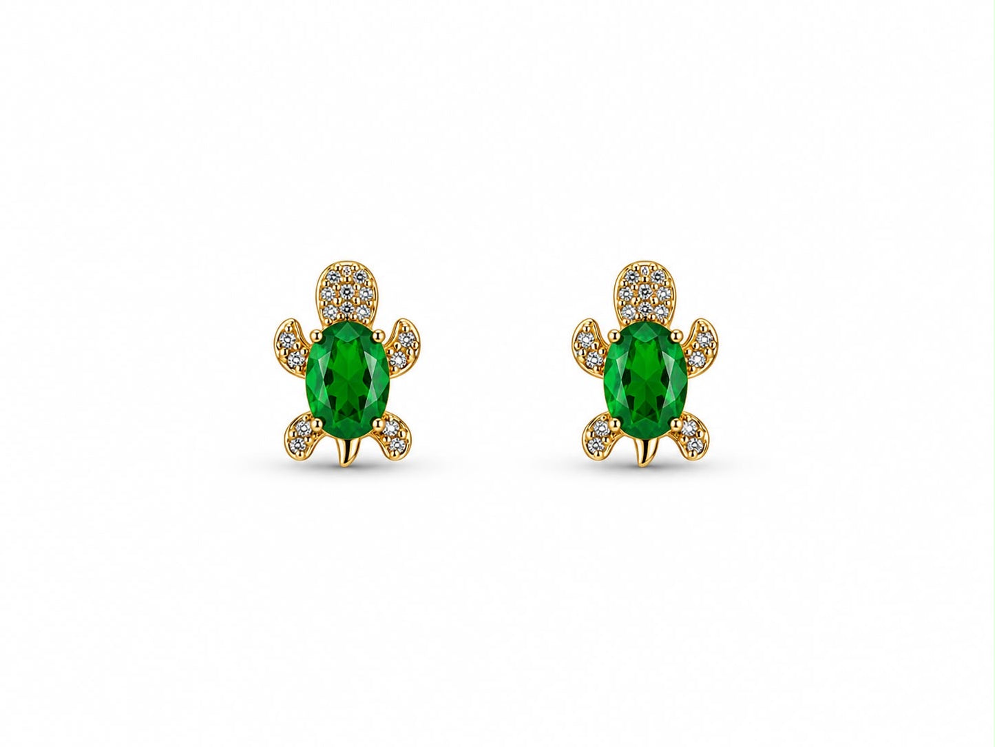 Kai Gemstone Turtle Studs
