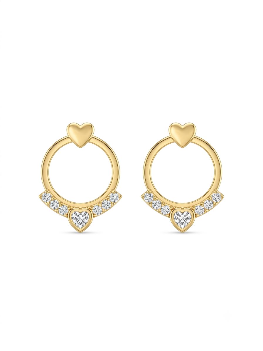 Infinity Heart Studs