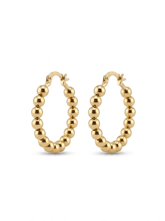 Marbella Beaded Hoops