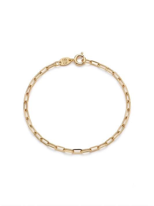 Modern Paperclip Link Chain Bracelet