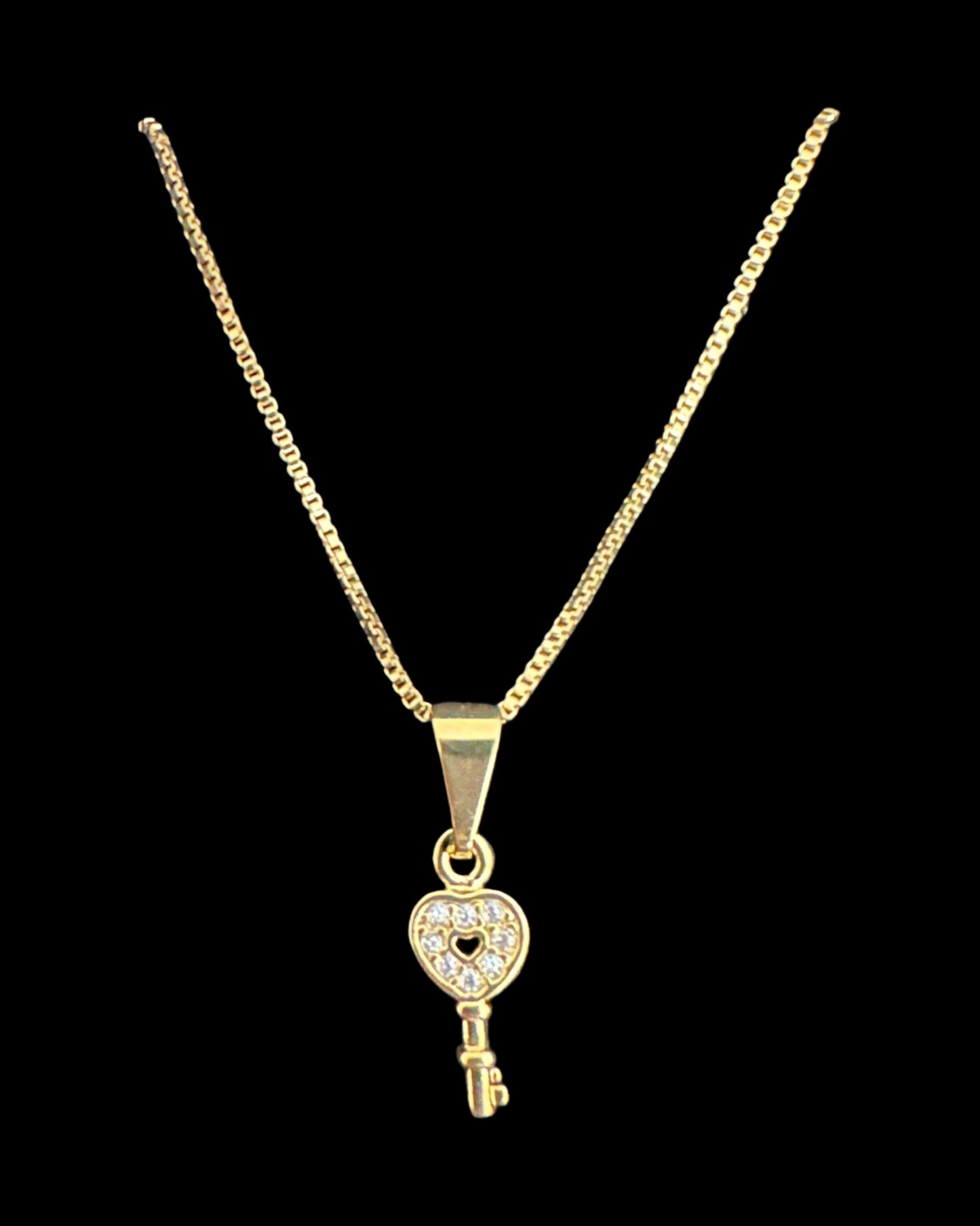 Small Key Pendant Necklace