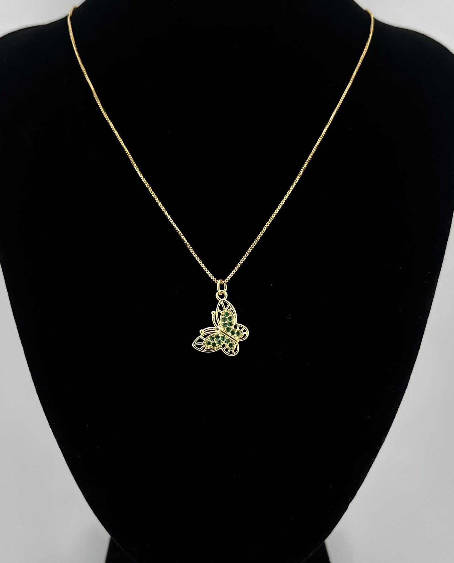 Garden Glow Butterfly Necklace