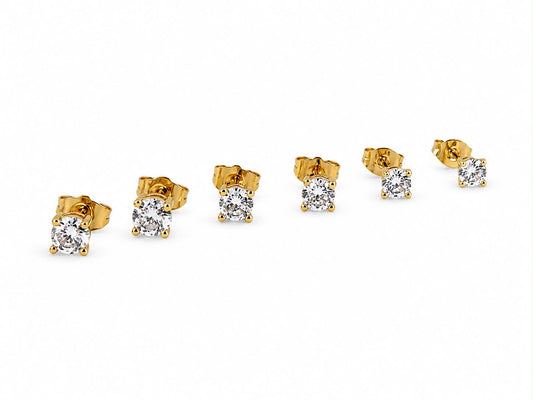 Aura Solitaire Studs & Set