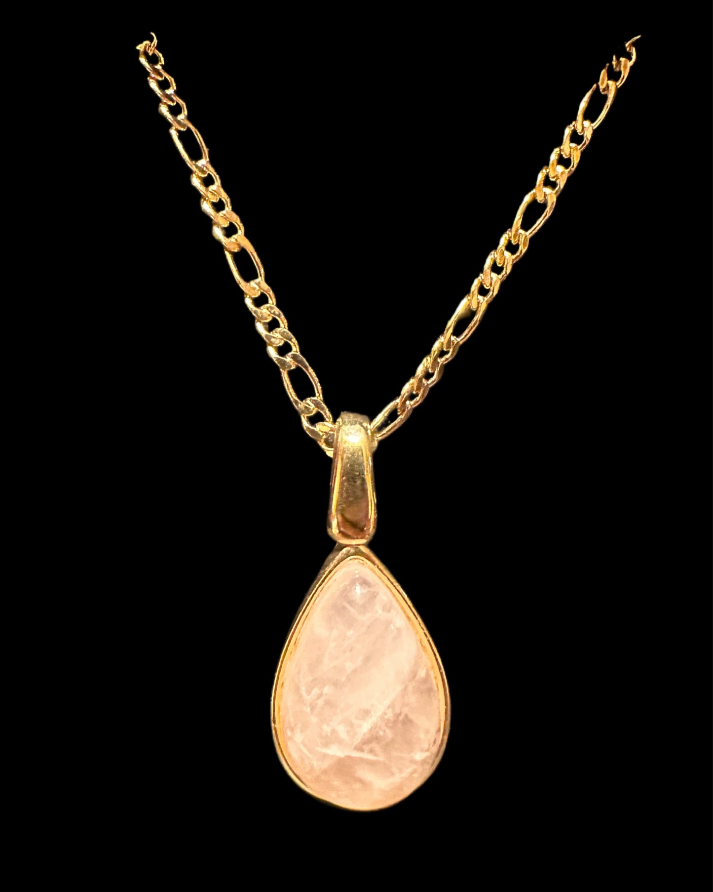 Tear Drop Natural Gemstone Necklace