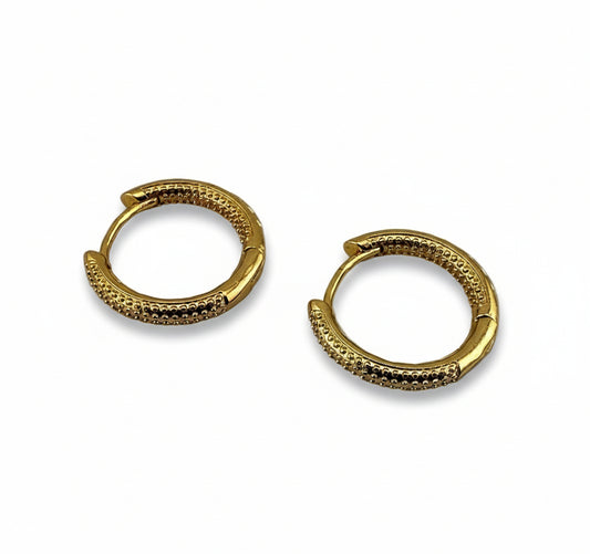 Golden Classic 18K Hoops