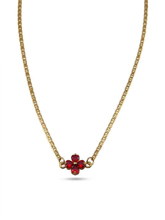 Crimson Bloom Necklace