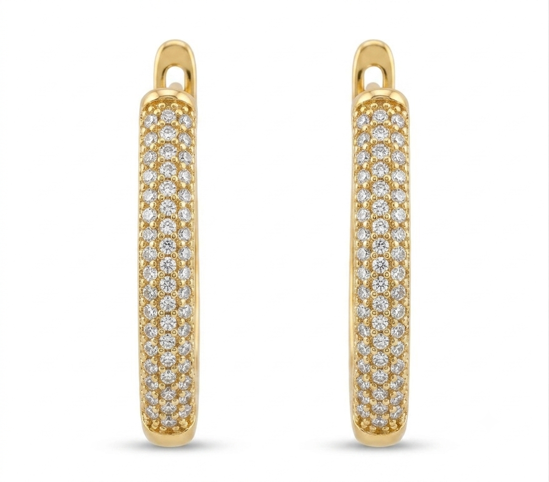 The Oval Luxe Hoops