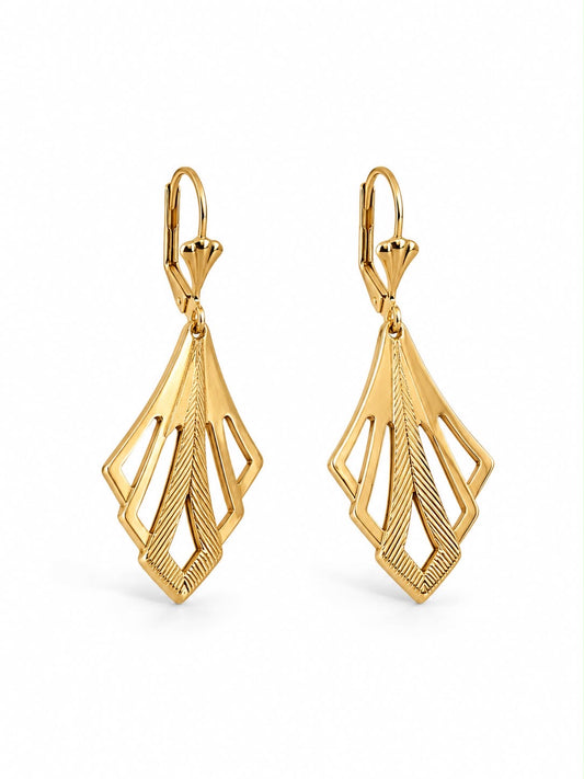 The Gatsby Fan Drop Earrings