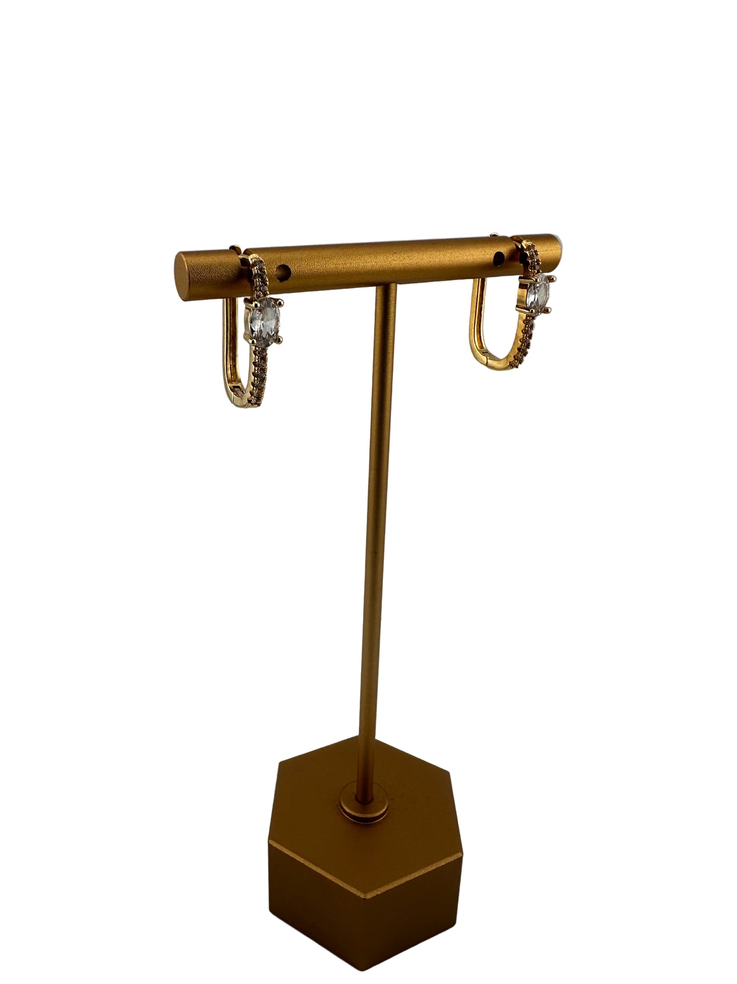 Solitaire Spark Oval Hoops