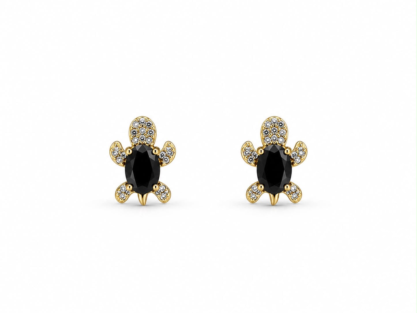 Kai Gemstone Turtle Studs