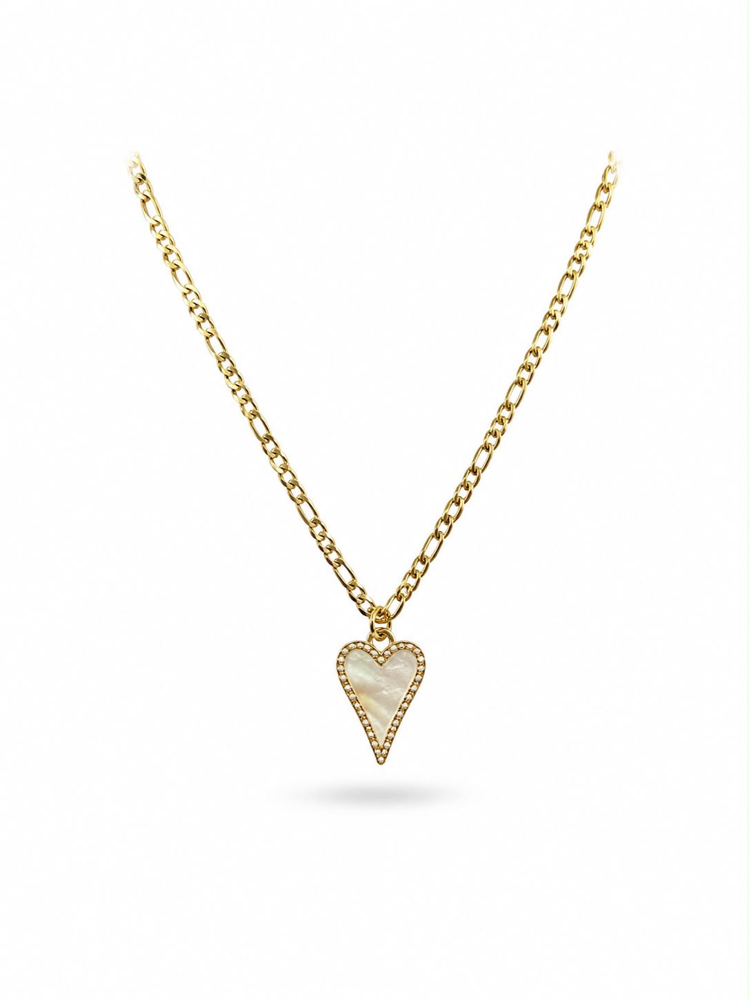 Celeste Mother-of-Pearl Heart Necklace